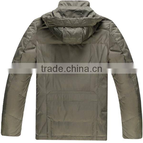 2015 New Arrival Customized Outdoor Hoodie Man Down Jacket
