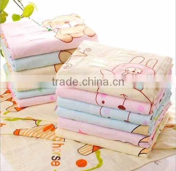 Cute bear embroidered kids funny bath towel