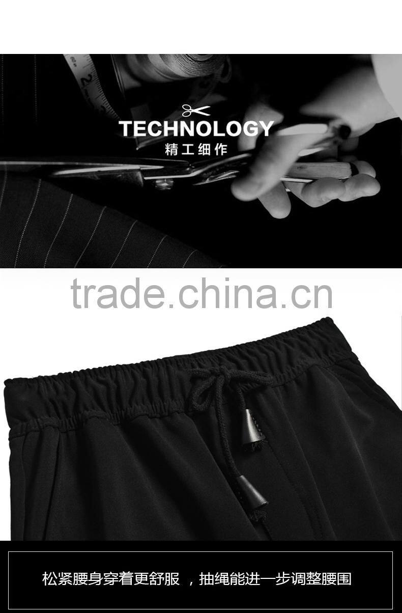 2017 100% cotton swea jogger pants plain printing autumn winter sport pants men