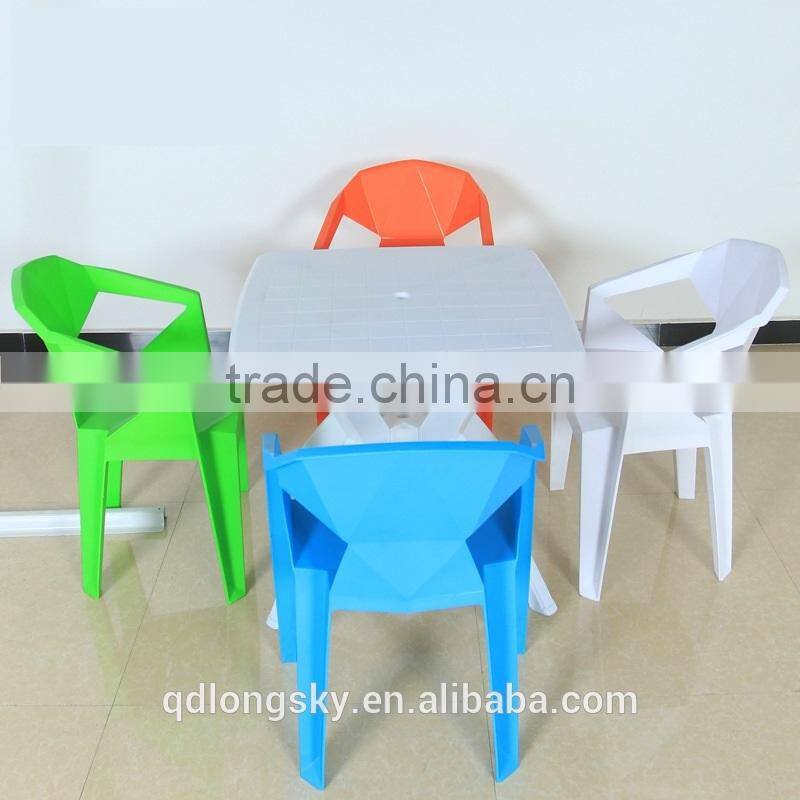 LS-4188 Wholesale high quality plastic bar chair event stacking chair Modern creative geometry chair for restaurant