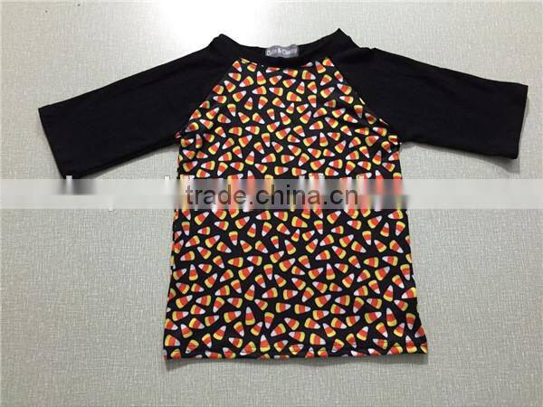 wholesale Baby Boutique Clothes Children Short Sleeve Shirt boy halloween printed shirt