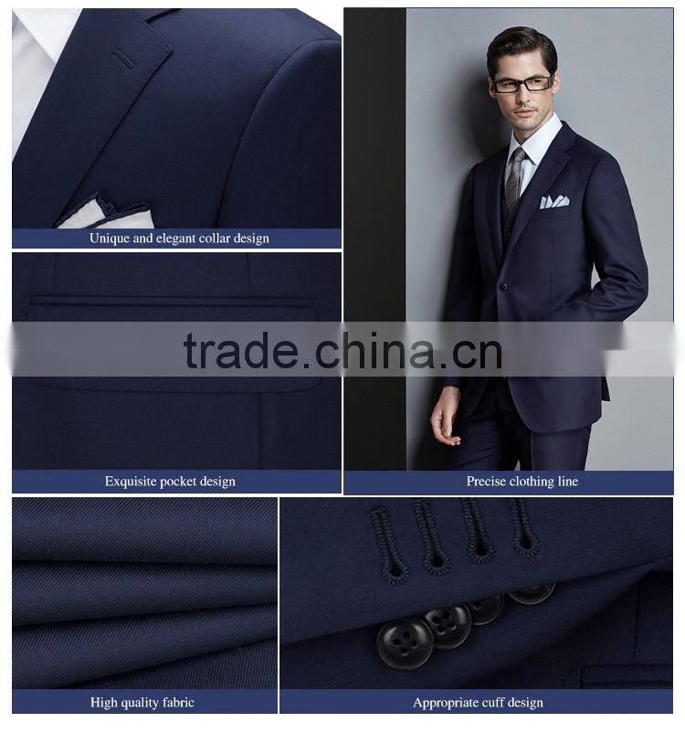 Top Sale Man Business Blue Coat Pant Men Suit
