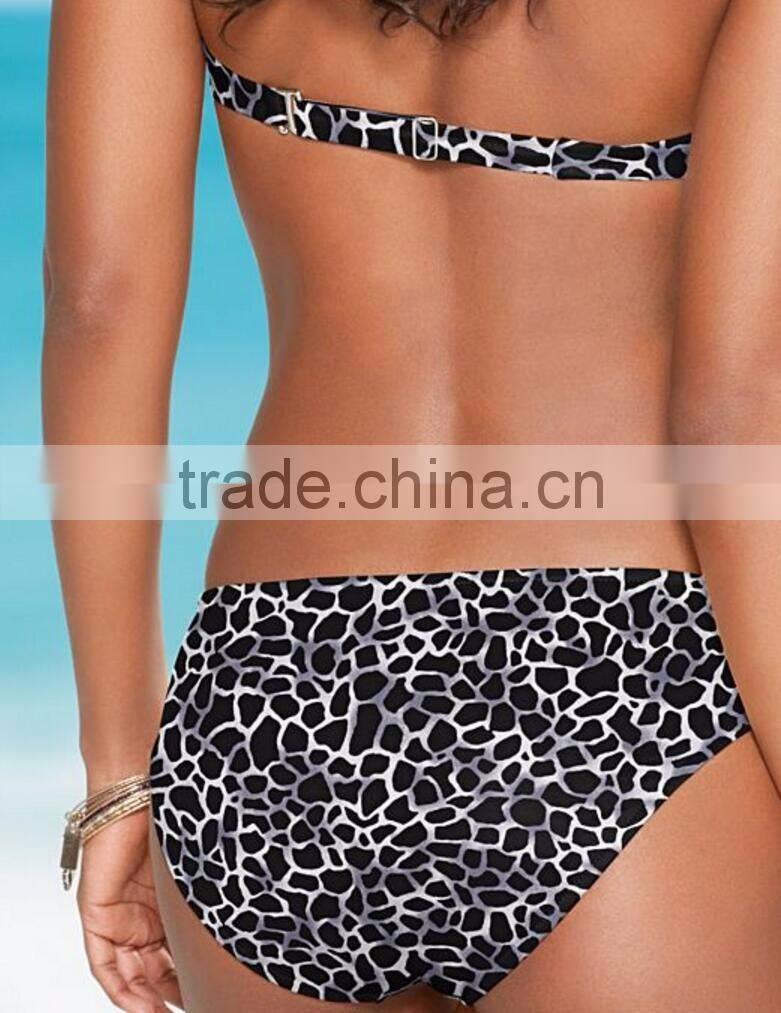 Backless push up bra cups bikinis woman swimwear 2017