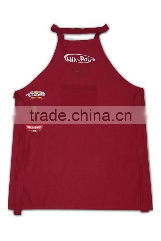Wholesale Promotional Factory Price customized Polyester Mixed professional chef apron