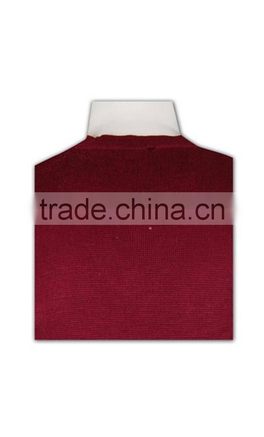 ISO9001/BSCI Manufature good quality blank unisex v-neck cardigan vest