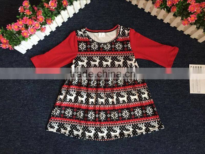 fashion baby cute fish print dress cutting beautiful children frocks designs in summer