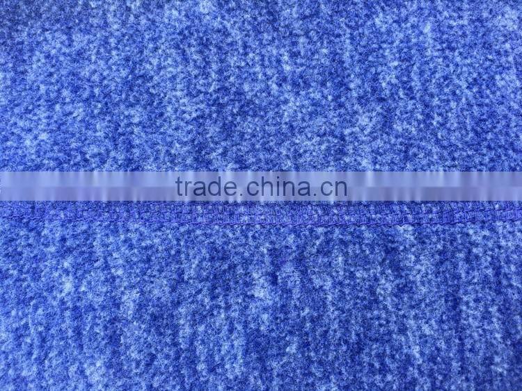 Mens outdoor coat melange knitted sweatshirts 1/4 zipper cheap fleece shirt