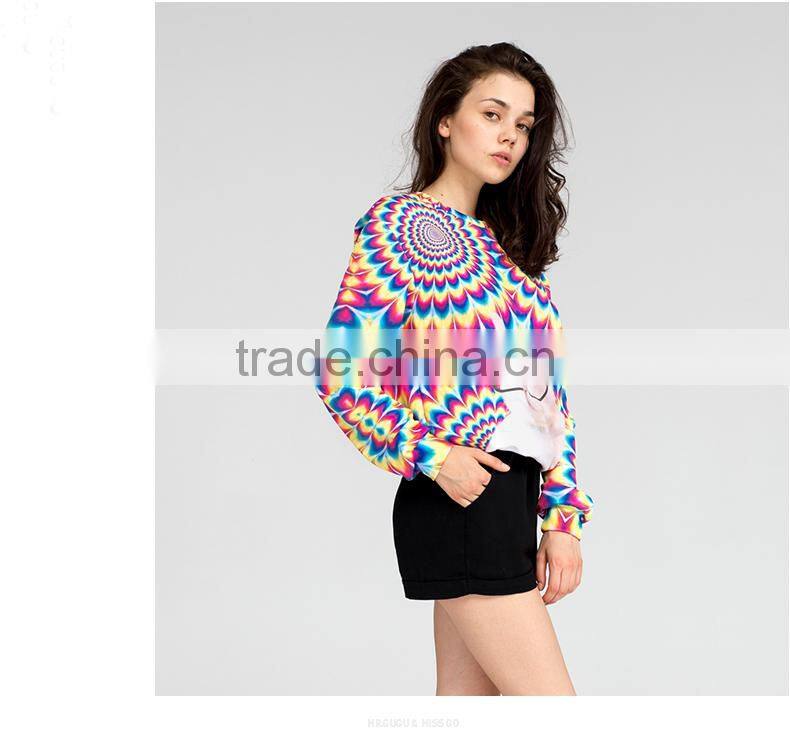 Unisex colorful printing sweatshirt wholesale