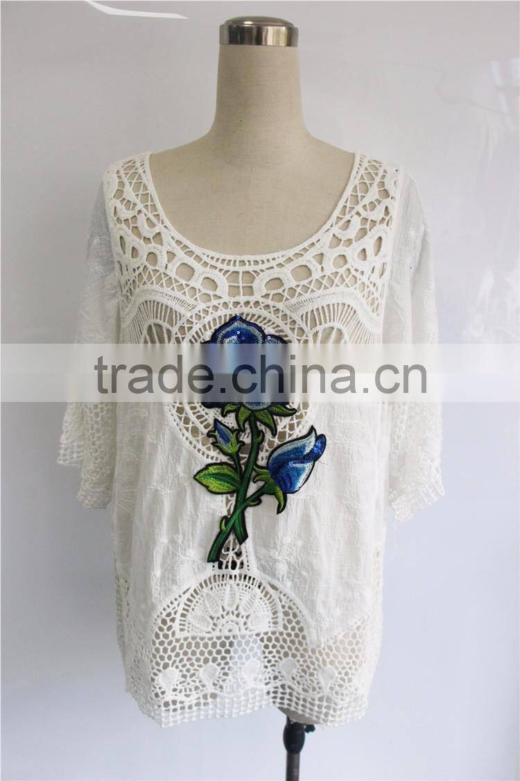 2017 latest fashion design cutting ladies top women indian style blouse