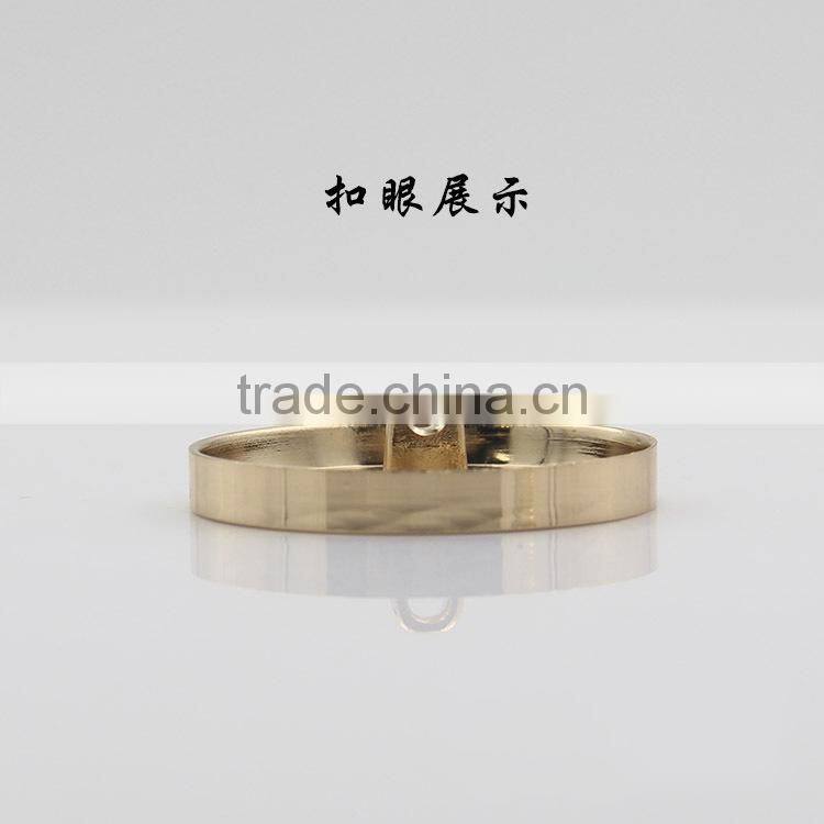 High Quality Gold Black 11.5mm-30mm Size Flat Coat Shirt Custom Metal Buttons For Coats