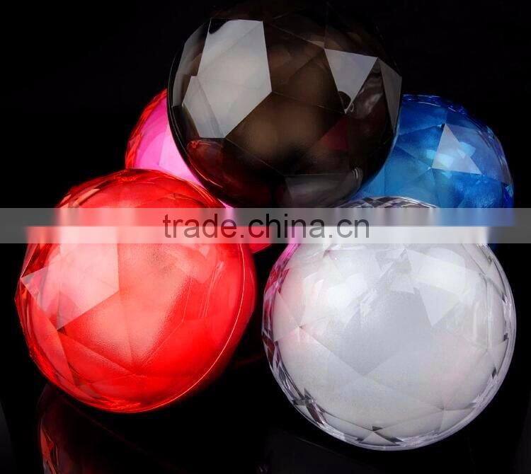 Fashion design Crystal magic light color changing ball portable smart control color changing led bluetooth speaker
