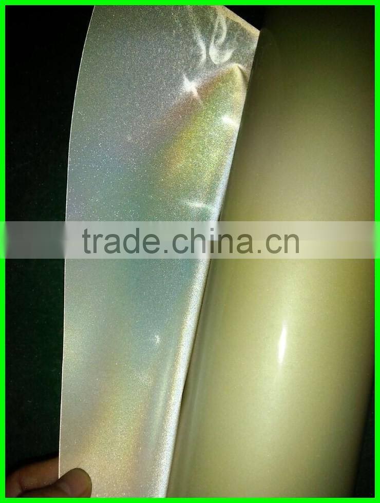 Professional Manufacturer Commercial Grade Conspicuity Mylar Material Retro Reflective Vinyl / Plastic Sheeting