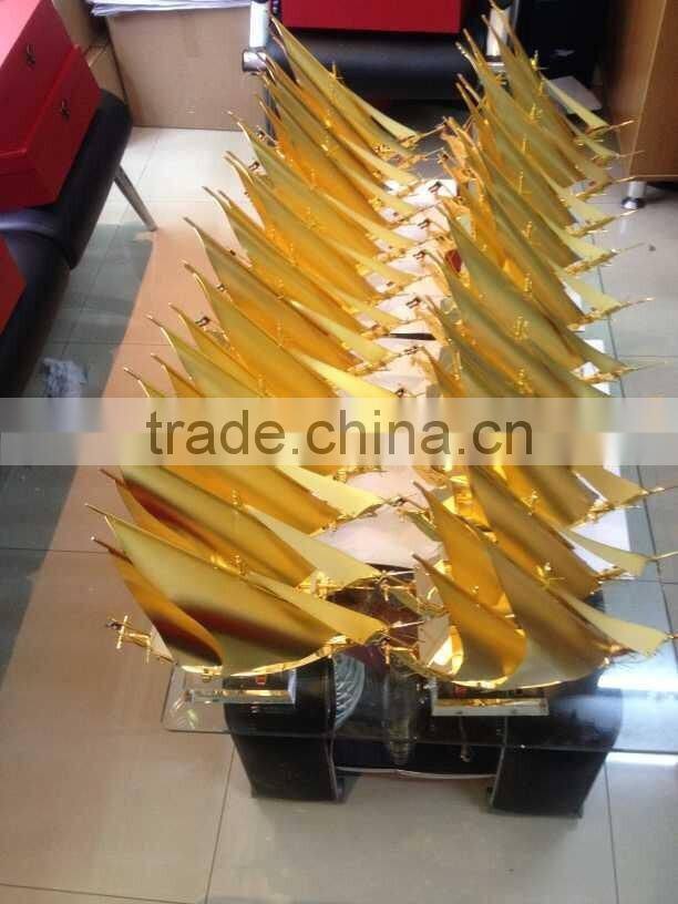 Fascinations Metal Earth Metal Works 3D Laser Cut Metal Golden Ship Model For Home Decoration