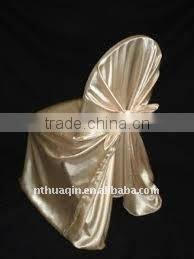 Satin universal chair cover wedding self tie chair cover bag chair cover