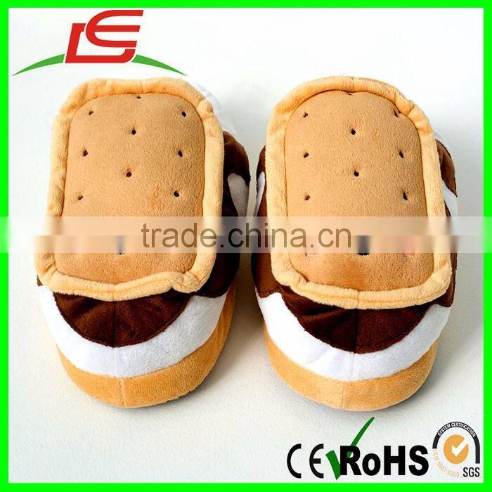 Hot Sale Soft Plush Heated Smores USB Slippers