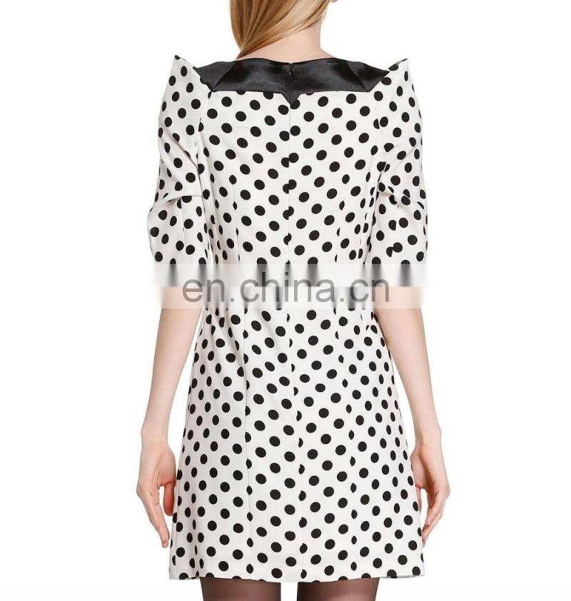 2016 new arrivel new fashion spot ladies dress