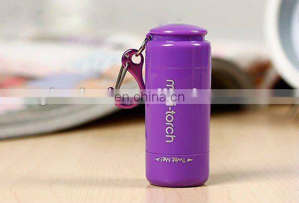 Hot sale customized LED mini torch LOGO printing flashing torches waterproof torch light
