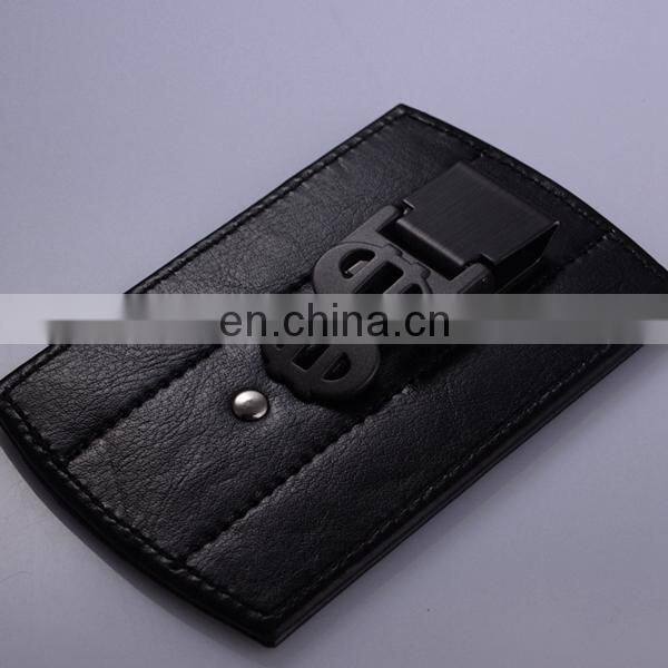 CUSTOM CARD WALLET WHOLESALE LEATHER DOLLAR MONEY CLIP