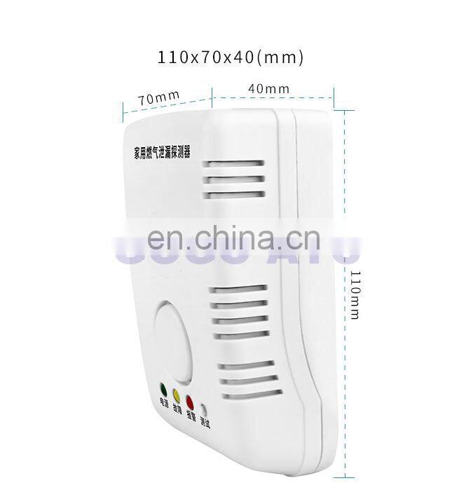 DN15 manual reset 1/2" / hose to hose / Aluminum alloy gas emergency shut off solenoid valves home Gas Leak Detector alarm DC9V