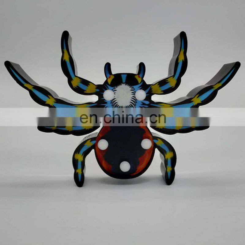 Custom Battery Operated Spider Shaped Table/Wall Lamp Night Light Marquee Lights For Halloween Decoration