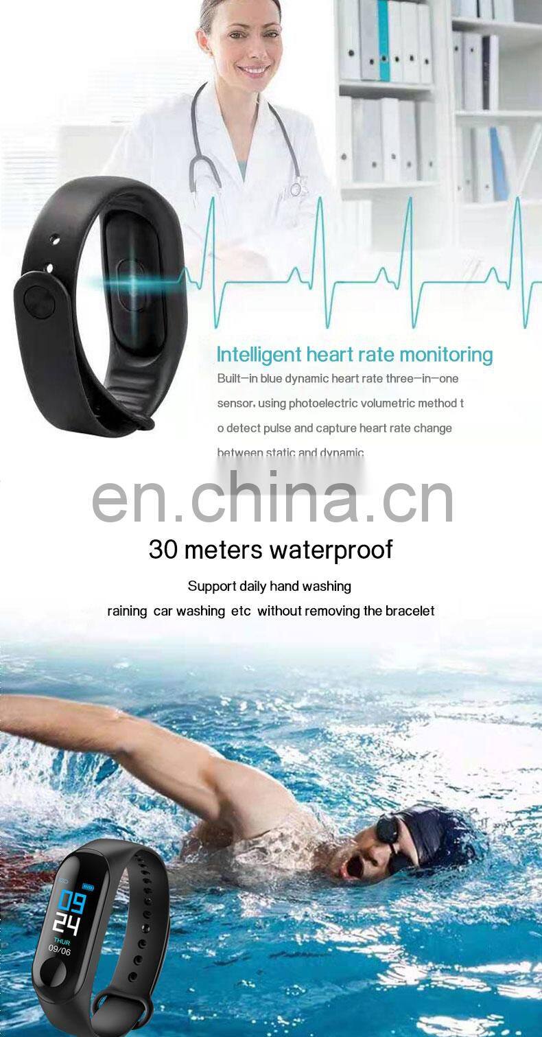 Wristband Bracelet 2019 Android Sport Bluetooth Waterproof M4 Smart Watch Bracelet Fitness Superhero smart m3 reloj inteligente
