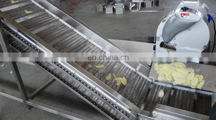 Industrial Automatic French Fries Sweet Potato Chips Peeler Slicer Washing frying Making Machine Price