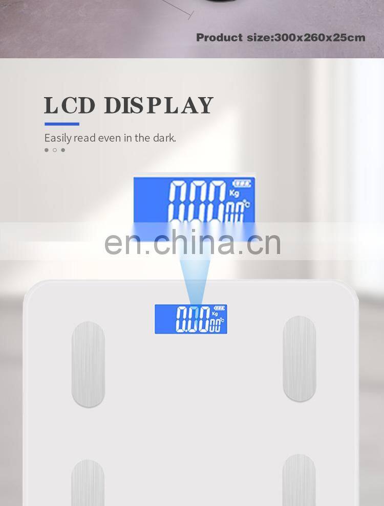 Household Bathroom Weighing Electric Body Fat Scales Wifi Smart Digital Weight Scale