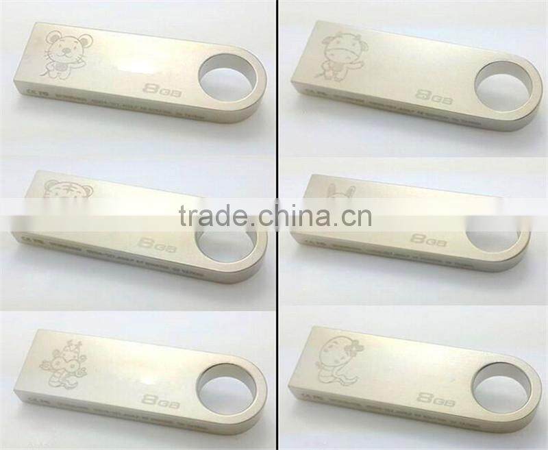 Wholesale metal USB 2.0 32GB rectangle USB flash drive made in China
