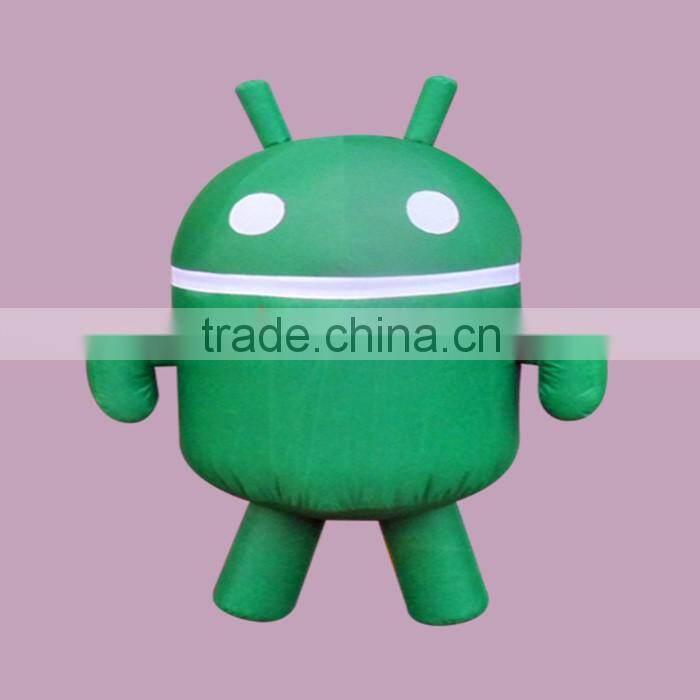 oxford polyester promotion inflatable cartoon character robot figure