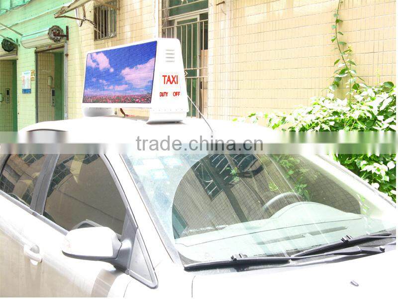 taxi billboard advertising light box/taxi advertising screen
