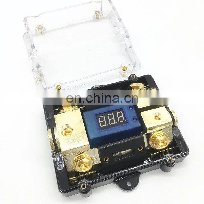 LED Car Audio Distribution Fuse Block Stereo Power Fuse Holder Box With 100A Fuse