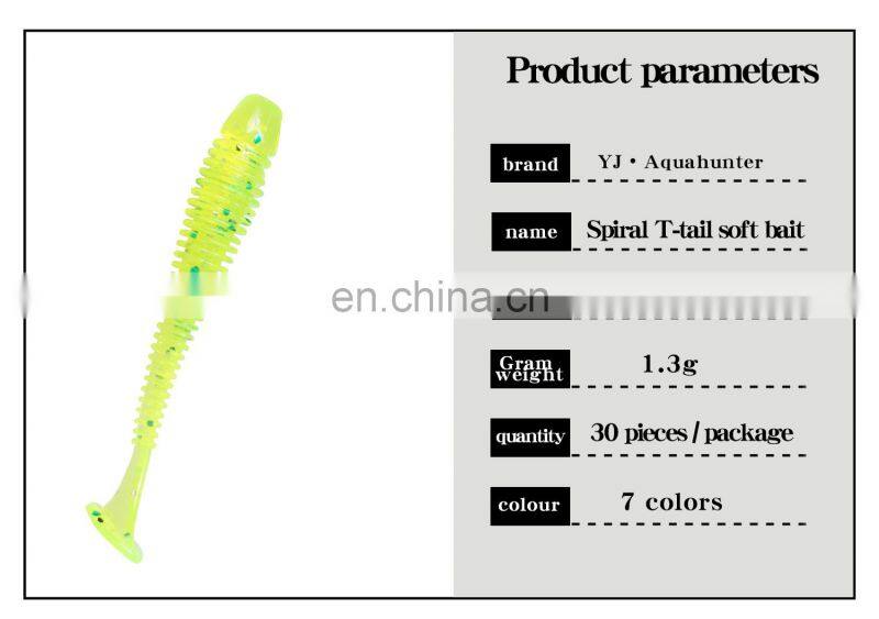 6cm 1.3gg Custom bulk freshwater saltwater t tail soft platicic lures swim worm bait