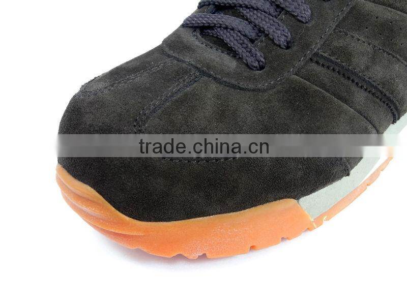 Suede Leather Anti shock Casual style Women Safety Shoe