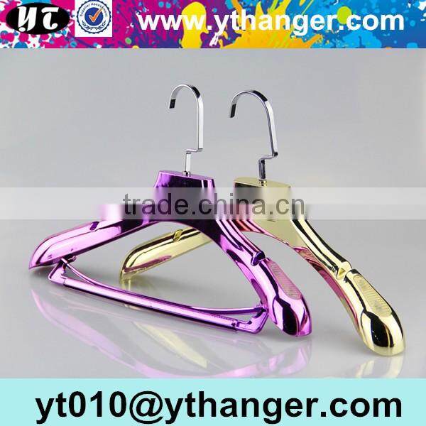 YY0484 high quality sollid plastic hanger clothes hanger pants hanger