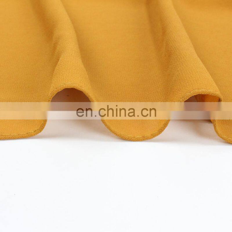 175*75cm Pearl Chiffon Scarf Pure Color Long Scarf Hijab Pure Color Shawl Malay Turban