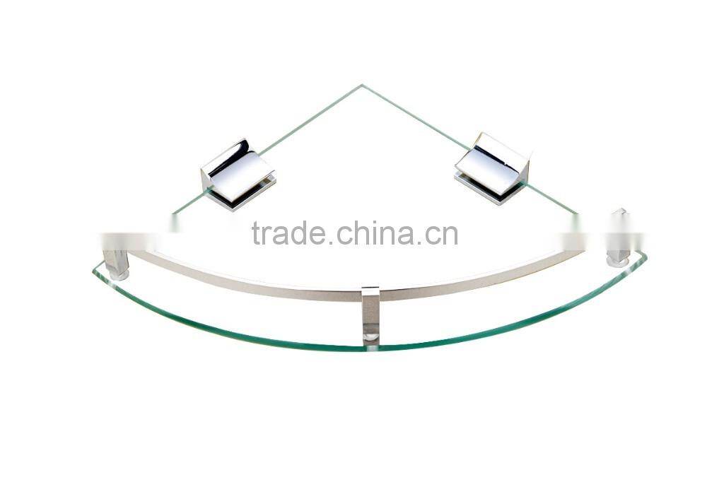 Wesda High Quality Tempered Wall Bathroom Glass Shelves C004