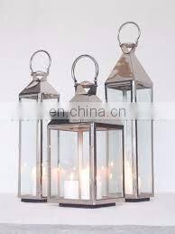 zinc plated rounded hanging lanterns