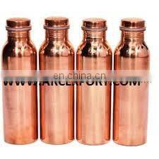 flower printed copper bottle