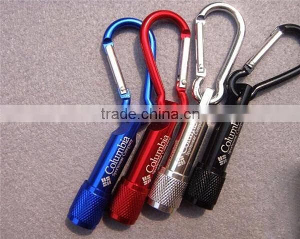 Light with fashion carabiner climbing hook as gift