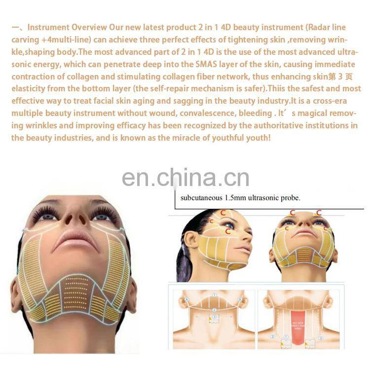 4 in 1 high quality 4d hifu 4dHifu face lifting 3dHifu vaginal tightening 5d 4d hifu machine body facelift 11lines