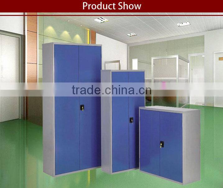 Modern Office KD Swing Two Double Doors Metal File Storage Steel Cupboard with Four Shelves