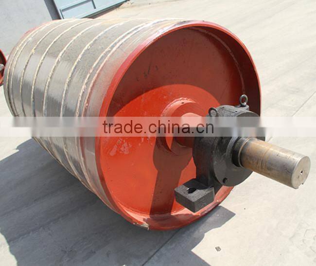 500mm diameter rubber coated belt conveyor pulley used for mining coal industrial