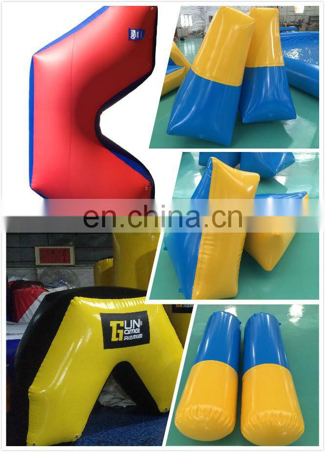 Cheap Manufacturer Inflatable Paintball Bunkers Set X Shape With High Quality