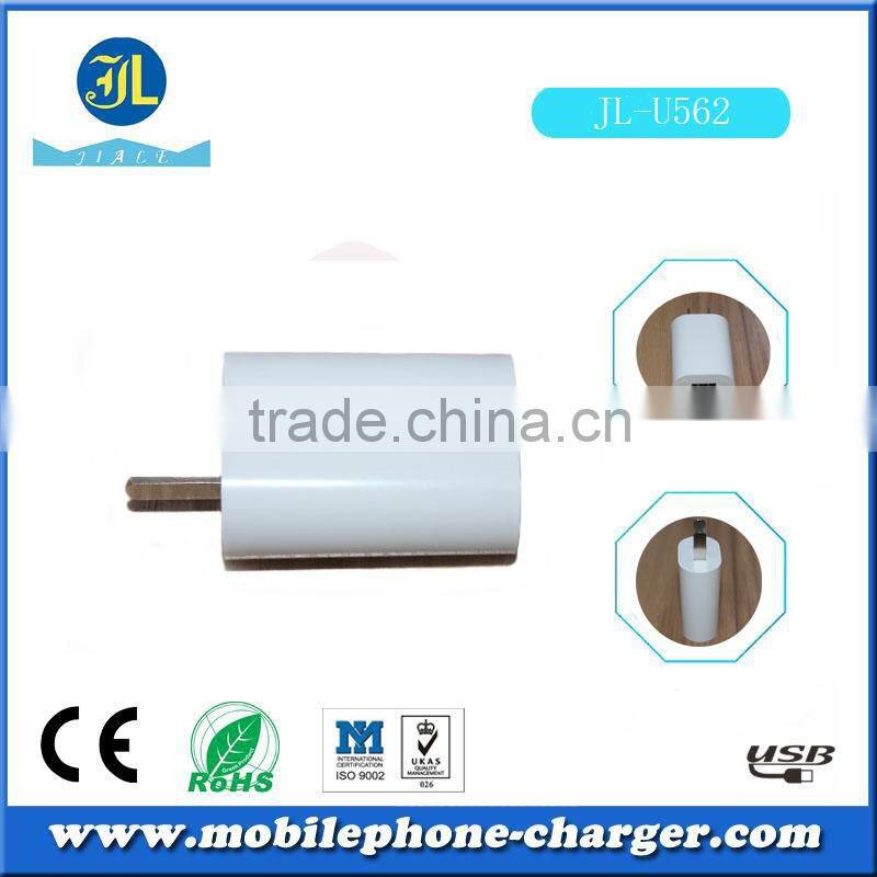 Used mobile phone single USB port travel charger 5W with high efficiency