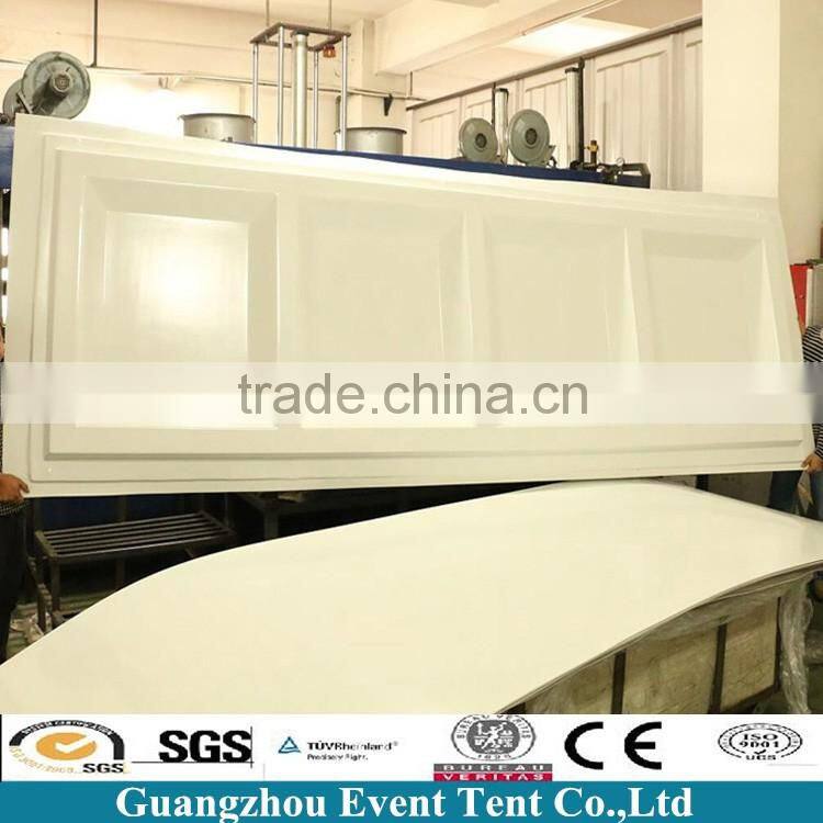 white marquee abs wall tent use for warehouse/party event