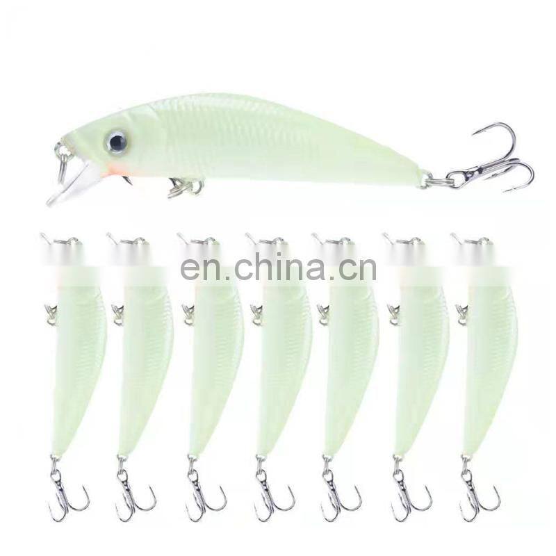 High Quality deep diving fishing bait manufacturers OEM plastic mini wobbler artificial fishing lure night fishing lure