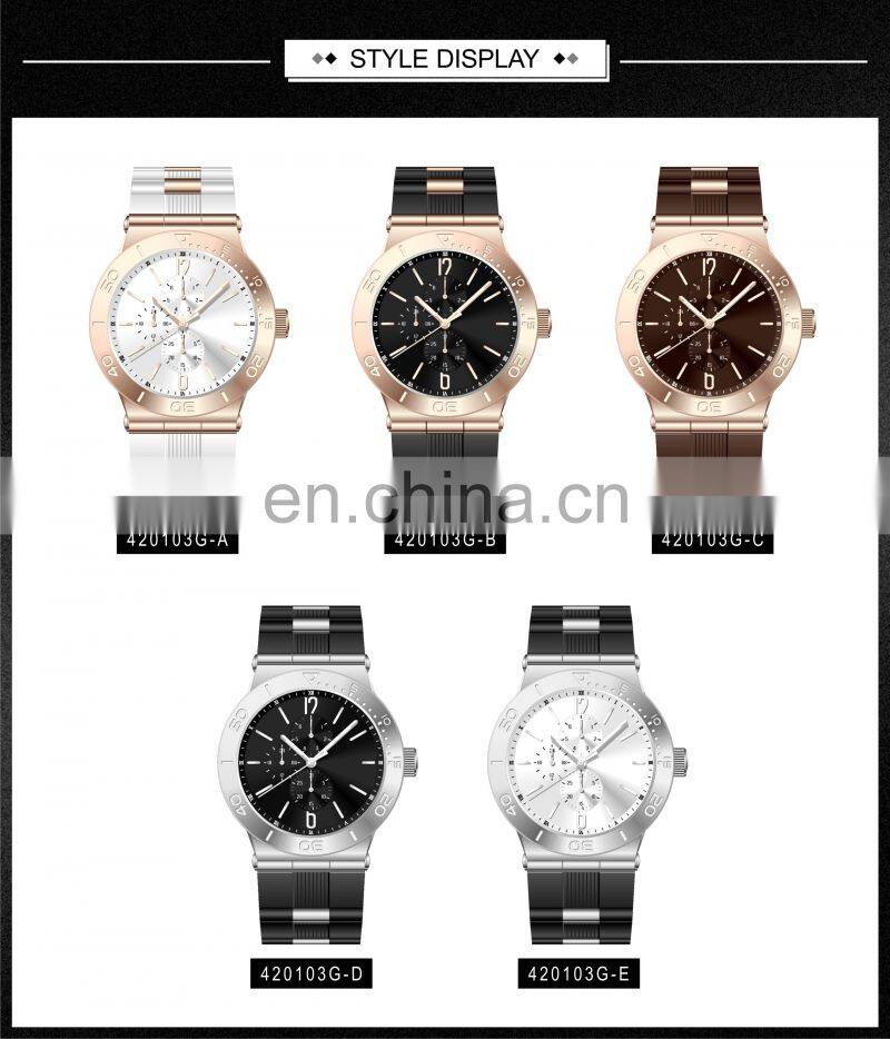 Luxury Brand Fashion Sport Style Top Quartz Watches Water Resistant Silicone Strap Men Wristwatch