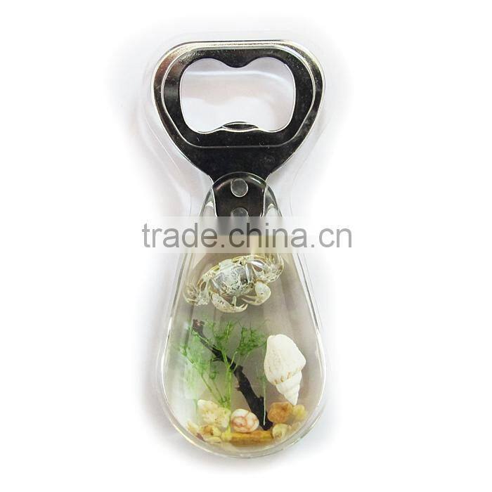 Sea horse promotional custom acrylic souvenir bottle opener