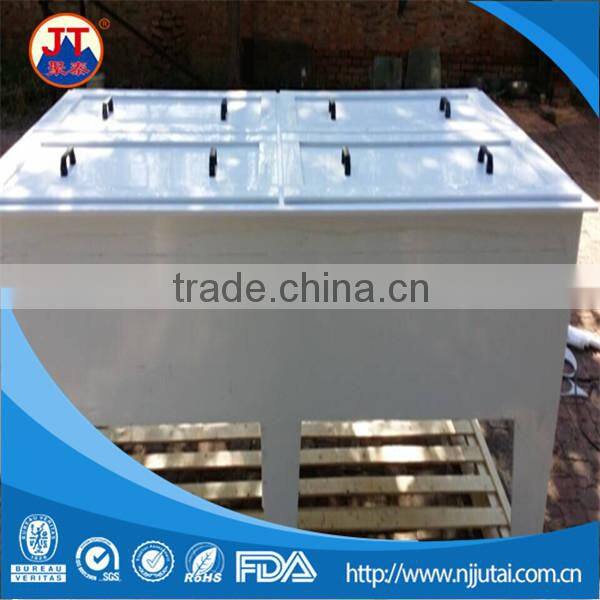 CNC drainage holes ceramic welding white PP tank