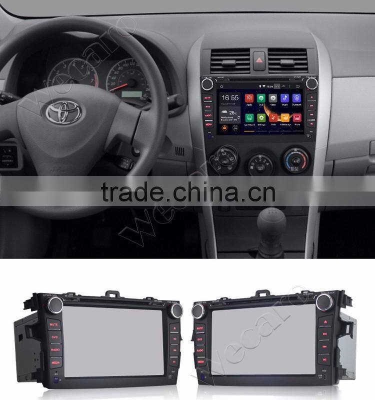 WECARO Factory OEM GPS Steering Wheel Pure Android 4.4 Car Multimedia Navigation System For Toyota Corolla 2006 - 2011